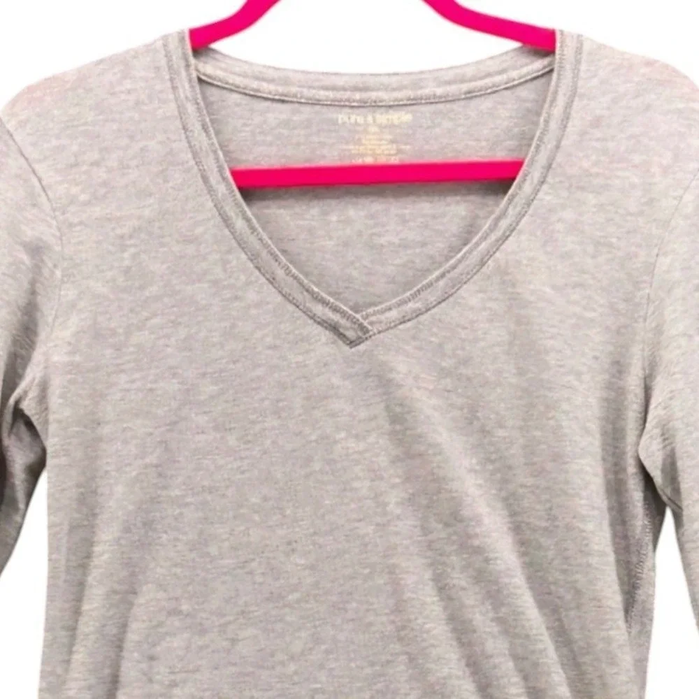 Pure & Simple Clothing V-Neck Tee‎ Gray Large